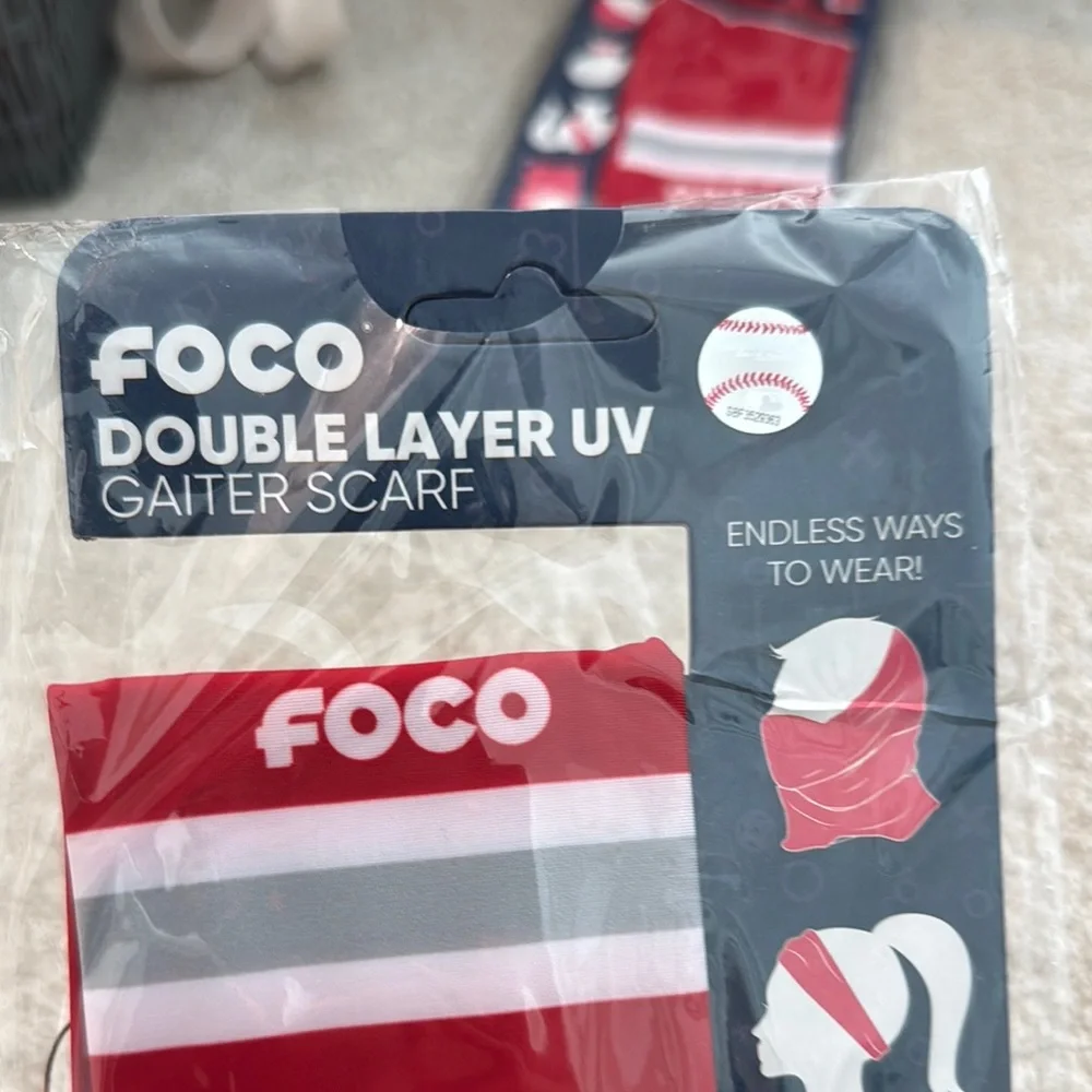 Angels FOCO Red Double Layer UV Gaiter Scarf